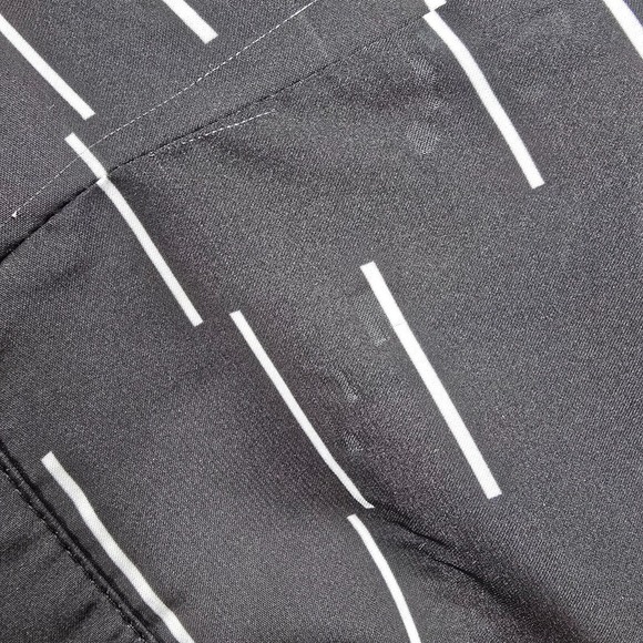 Alberto Makali Top Womens Large Black White Button Up Long Sleeve Career Classic - Picture 7 of 12